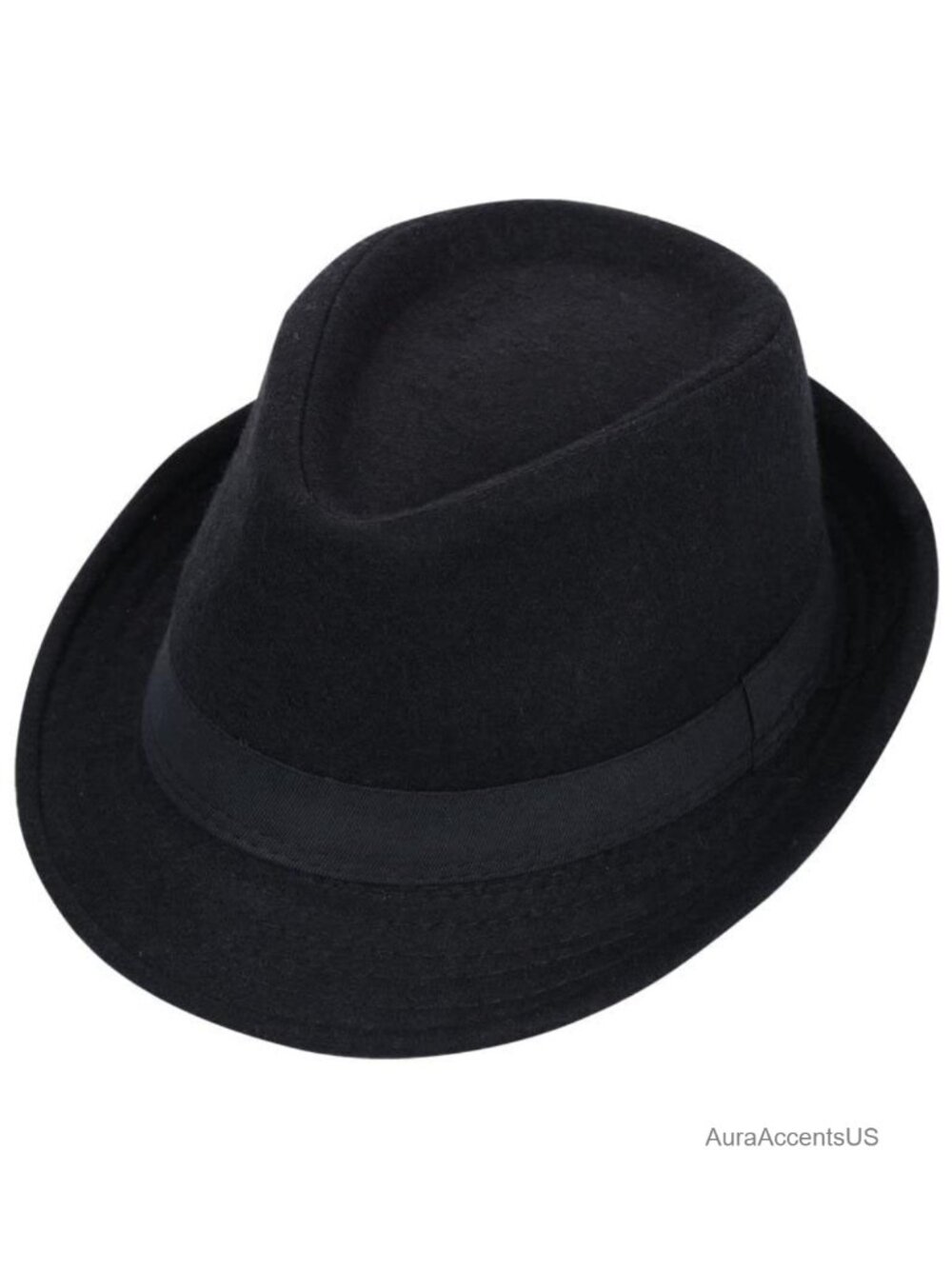 Trilby Fedora Hat Cotton Polyester Unisex Short Brim Jazz Gangster